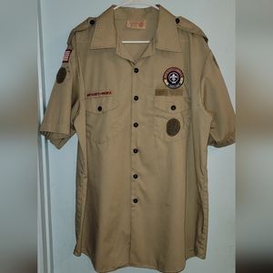 Boyscout uniform shirt extra large XL BSA Button Down Short Sleeve